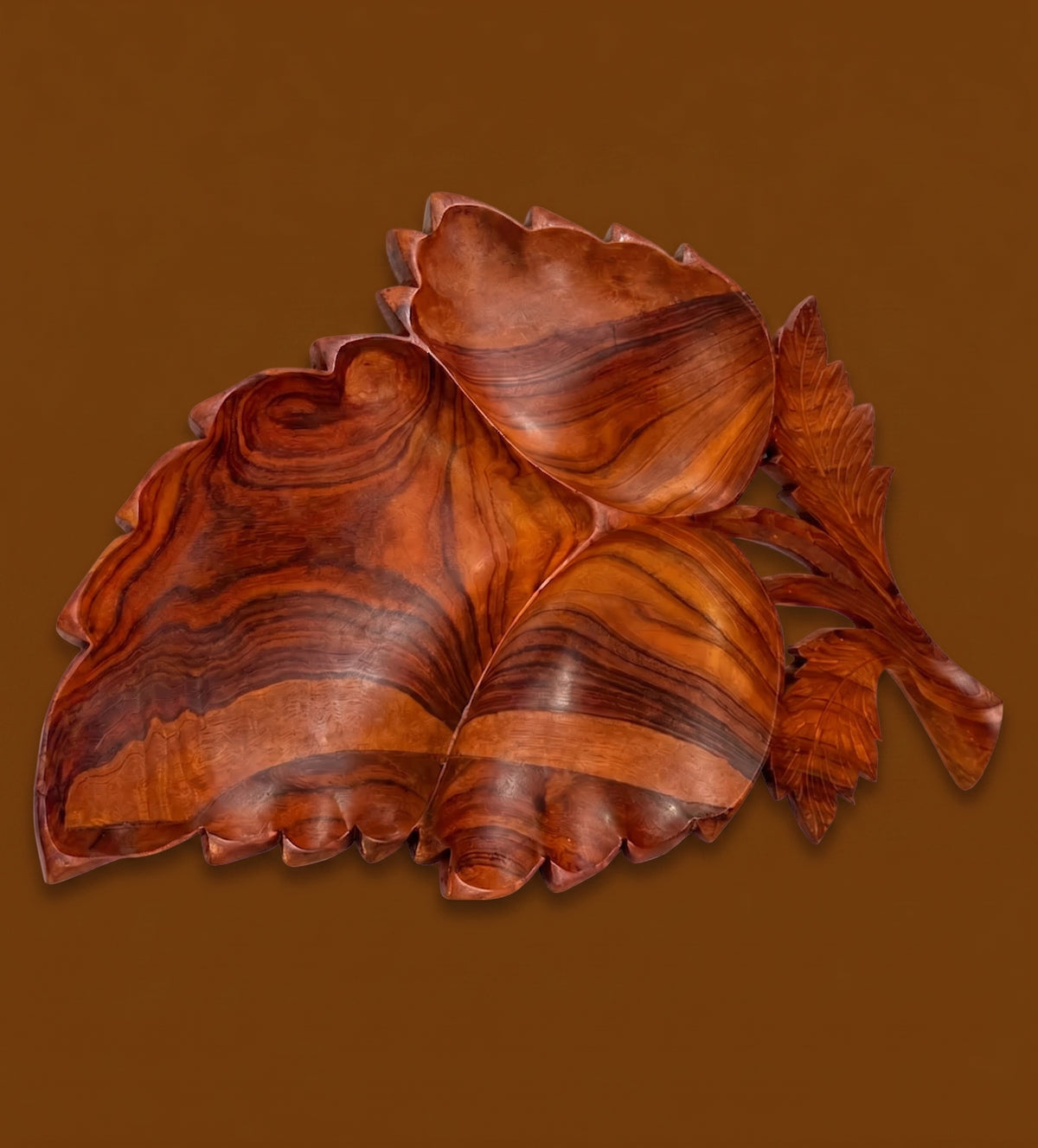 Wooden Decorative Leaf Serving Dish 🍂