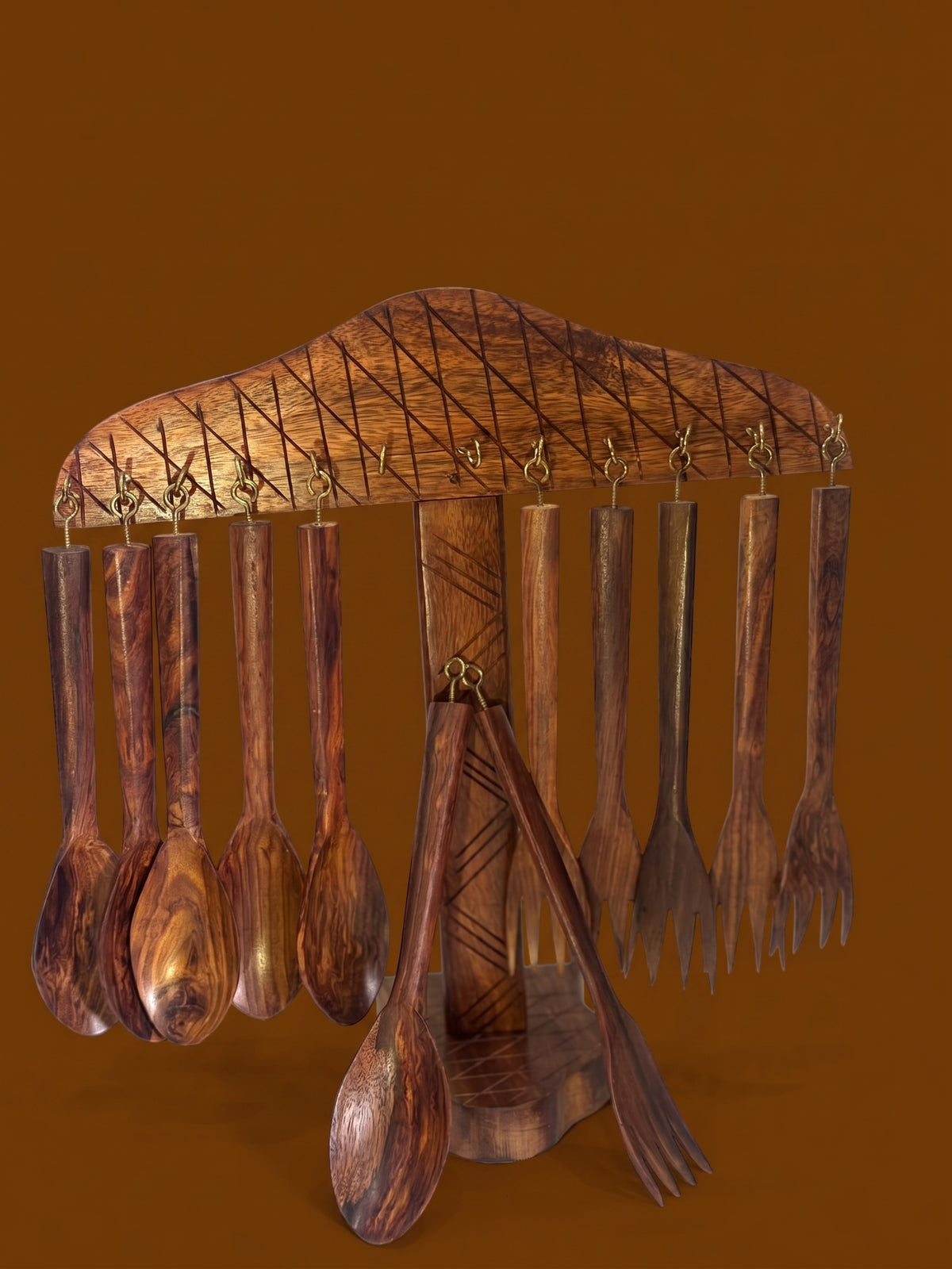 Elegant Spoon Set & Stand