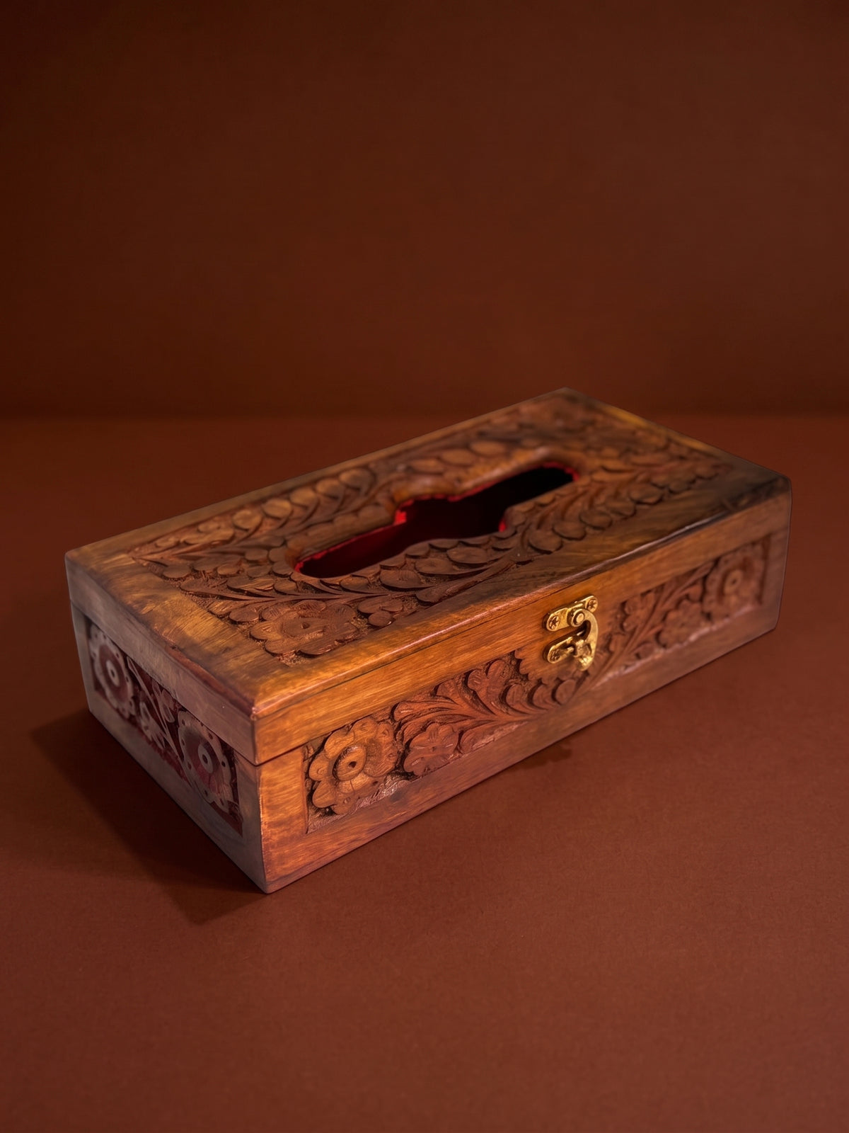 Handcrafted Wooden Tissue Box