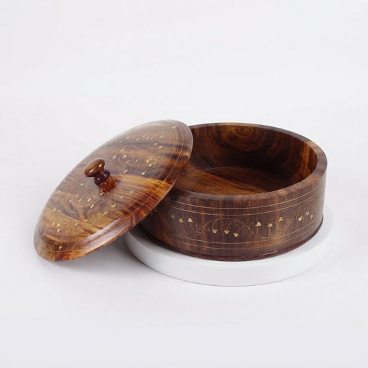 wooden Hotpot brass