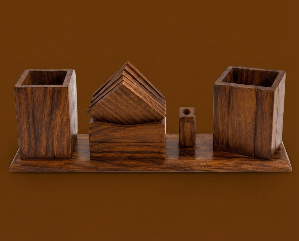 Wooden Desk Organizer