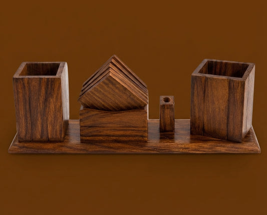 Wooden Desk Organizer